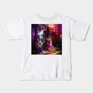 Fantasy Forest Landscape Kids T-Shirt